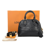 Louis Vuitton Alma BB Calfskin Black Bag